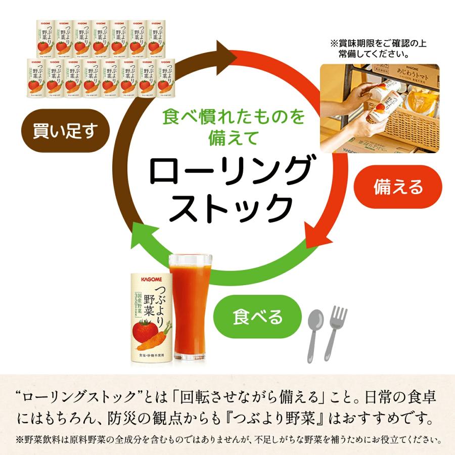KAGOME（カゴメ） カゴメ公式 つぶより野菜(野菜ジュース) 195g×15本/1