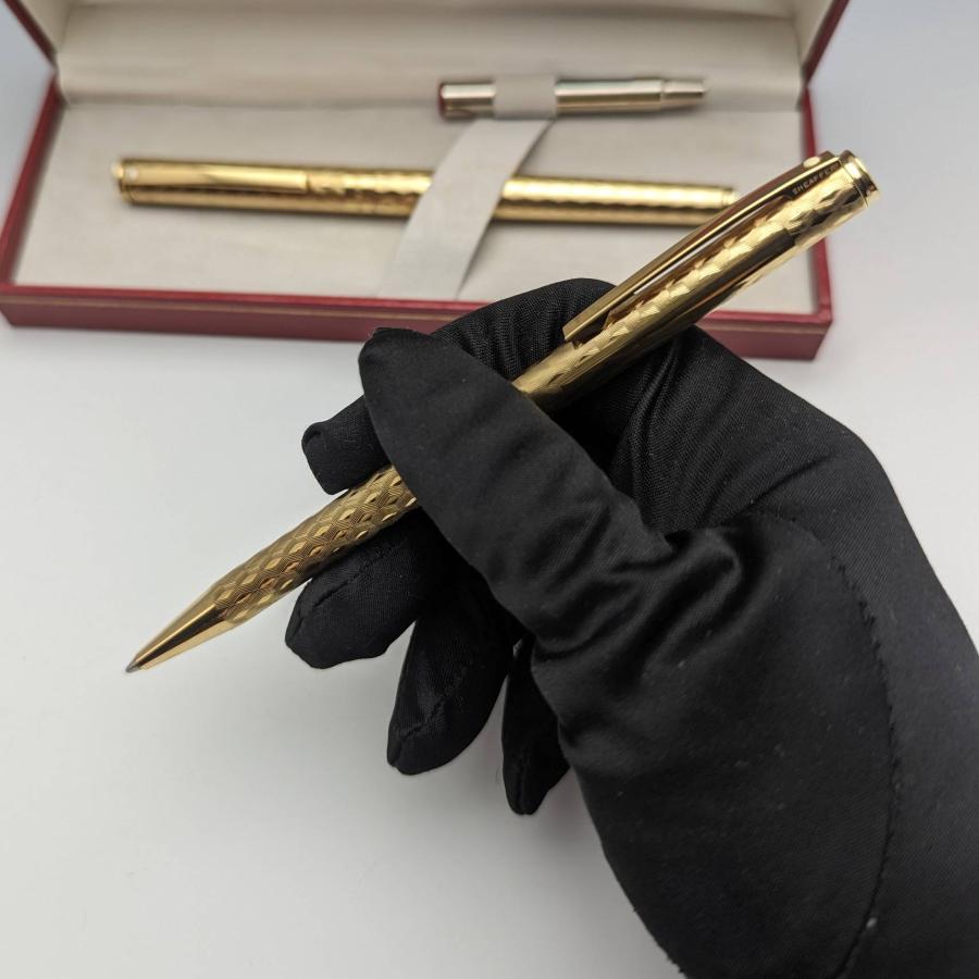 米国ヴィンテージ シェーファー 万年筆 ゴールドプレート ・ボールペン