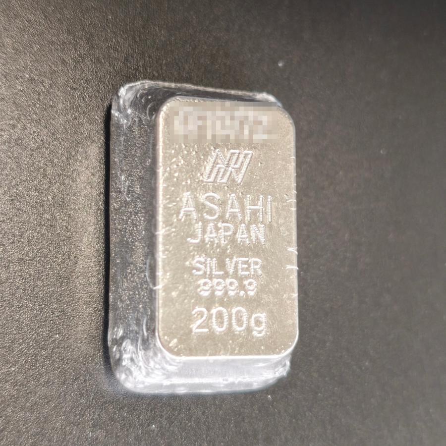 アサヒメタルファイン製 銀200g 銀地金 LBMA 銀 インゴット 純銀