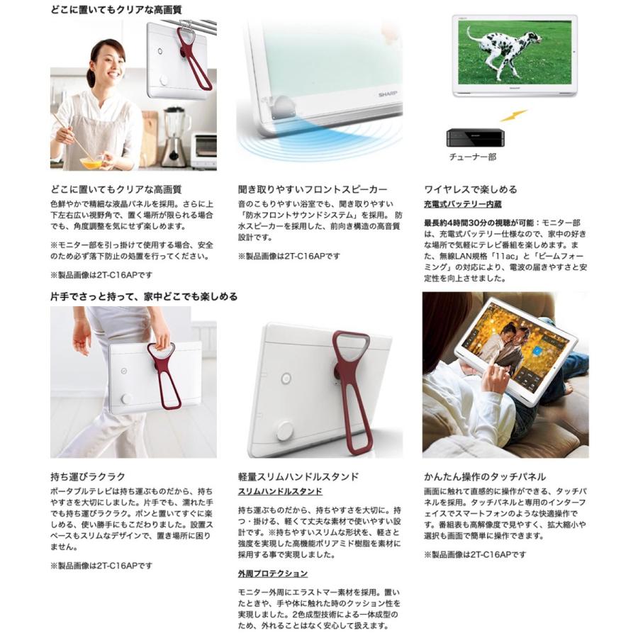 SHARP（シャープ） SHARP 2T-C12AP-W AQUOS ポータブル AP 防水