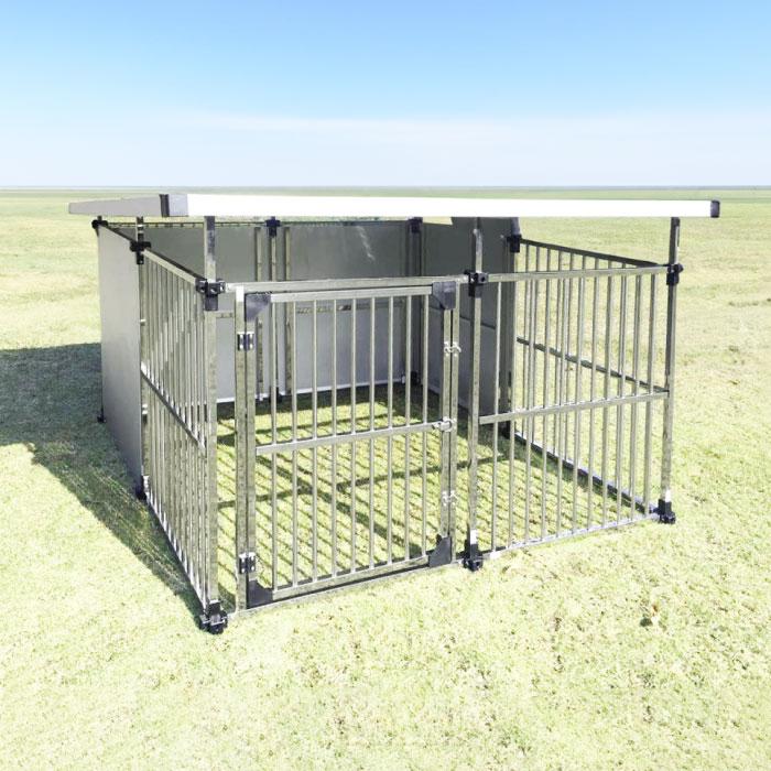 犬小屋 屋外 屋外用 犬舎 ペットケージ 大型犬 中型犬 ステンレス製