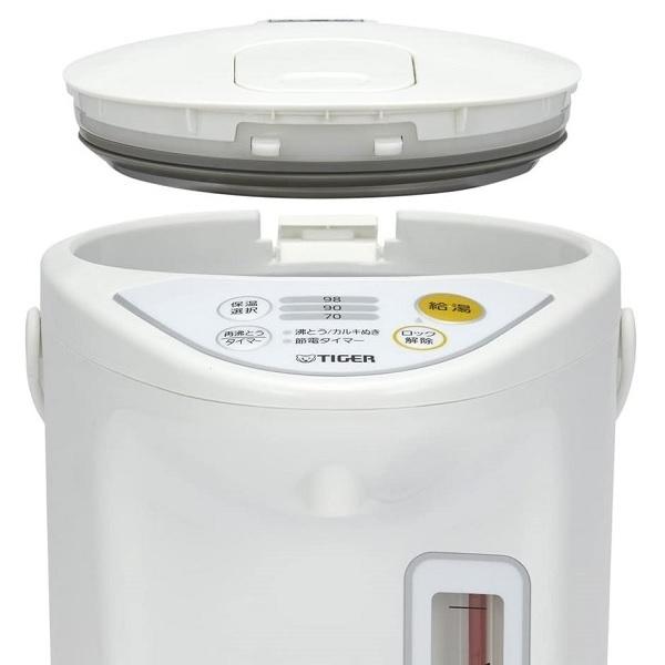 タイガー（TIGER） マイコン 電動 ポット 2.2L ホワイト 白 節電 3段階