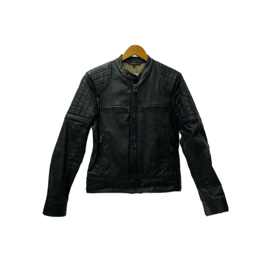 Belstaff◇シングルライダースジャケット/44/コットン/BLK/71020434