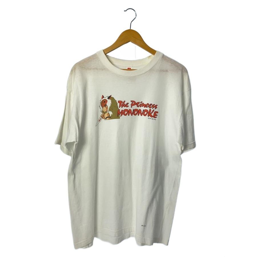 90s/もののけ姫/Tシャツ/コットン/ホワイト/プリント/日本生命