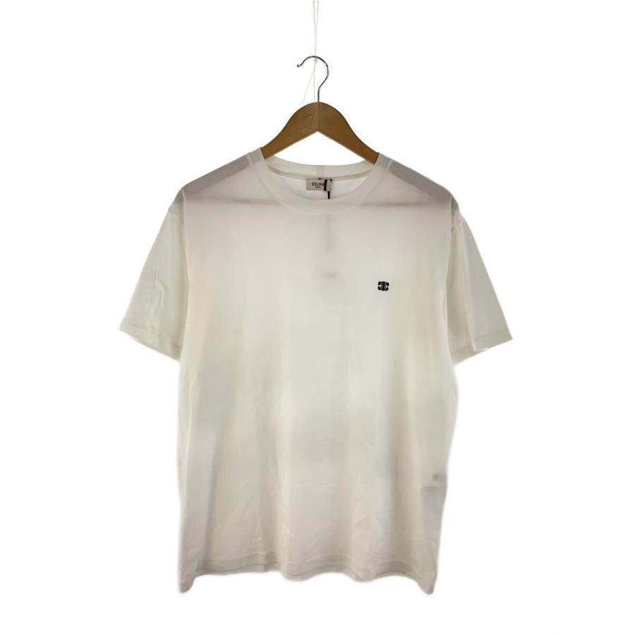 CELINE◇Tシャツ/XS/コットン/WHT/無地/2X041671Q : セカンド