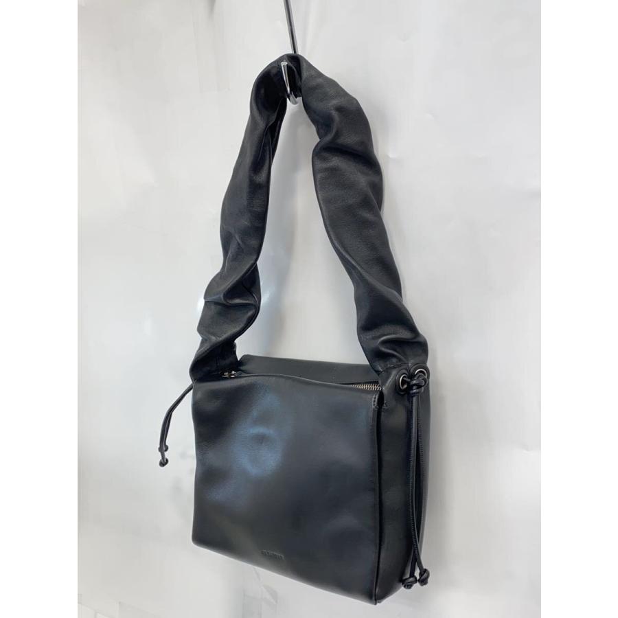 JIL SANDER◇ショルダーバッグ/レザー/BLK/無地 : セカンドストリート