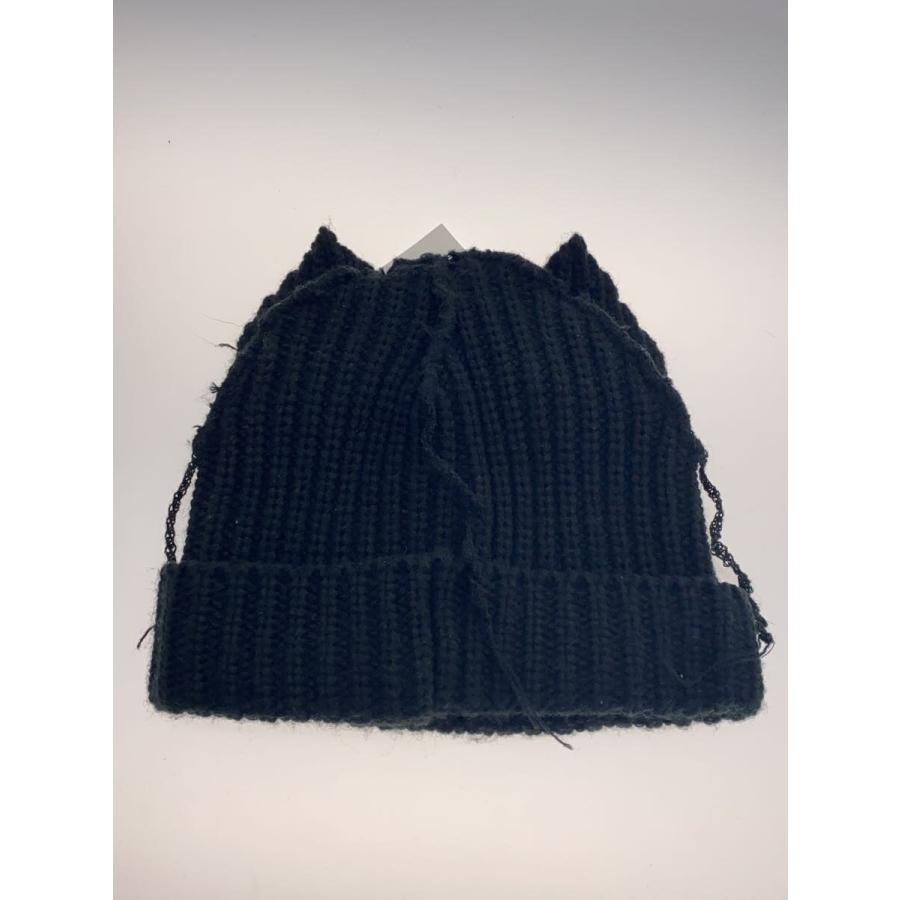 CHARLES JEFFREY LOVERBOY◇猫耳ニット帽/ウール/BLK/メンズ