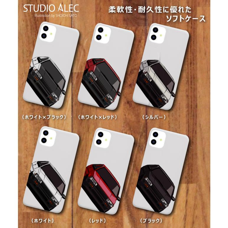 トヨタ AE86レビンのイラスト ソフトケース型スマホケース