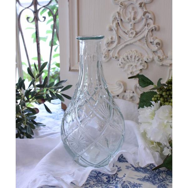 SALE30%OFF) フラワーベース ガラスベース 花瓶 アンティーク風