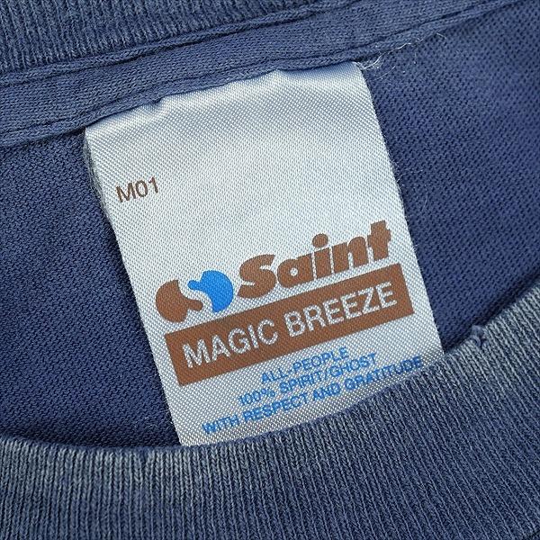 SAINT MICHAEL セント マイケル 25FW DSN_SS TEE/BONJOUR / NAVY T