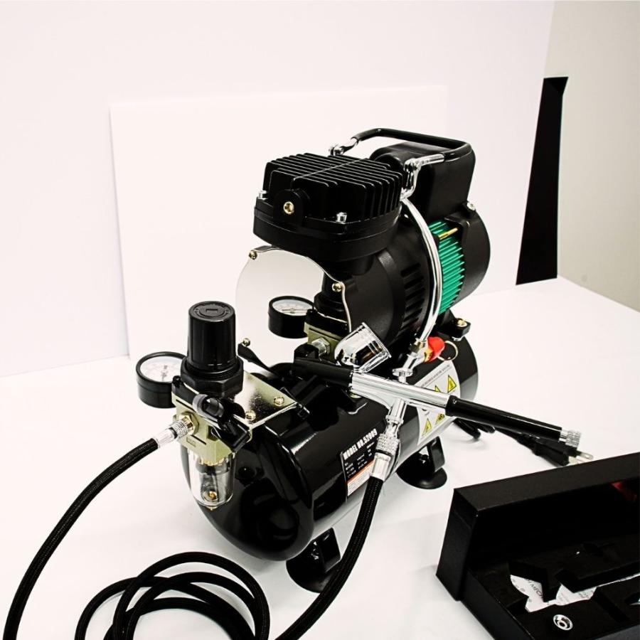 エアコンプレッサー 100v 小型 ミニエアコンプレッサー オイルレス