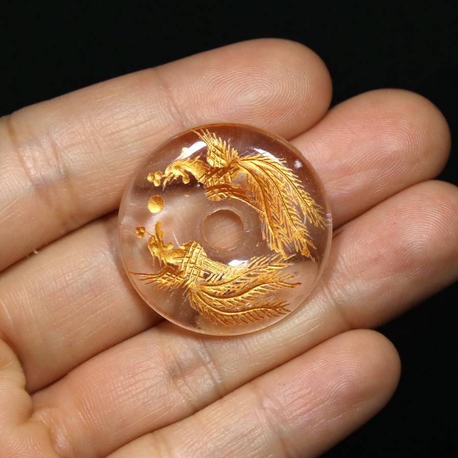 石流通センター 置物 インテリア 置き石 ドーナツ型(ピーディスク