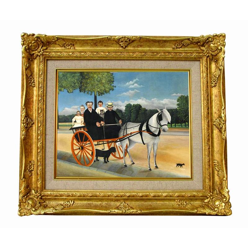 世界の名画 ルソー サジュニエ爺さんの馬車 ジクレーキャンバス複製画