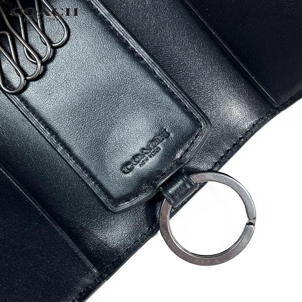 COACH（コーチ） キーケース キーリング 4連 キー ケース シグネチャー
