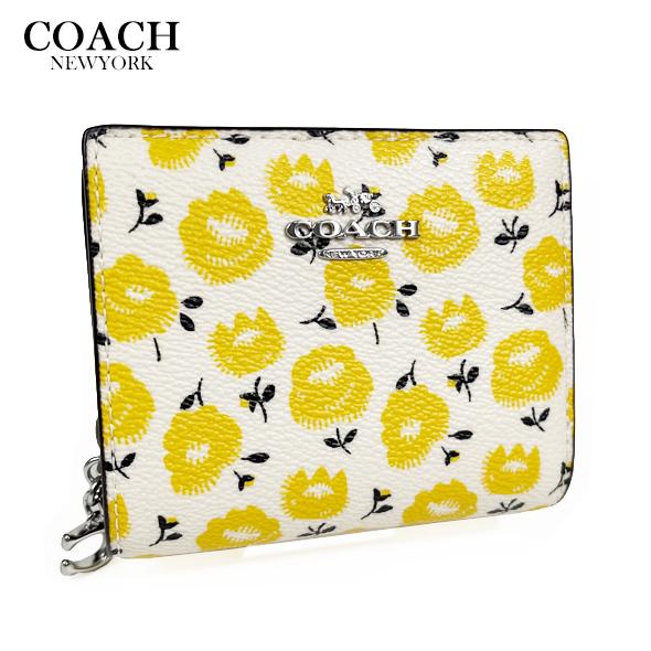 COACH（コーチ） レディース 花柄 財布 二つ折り財布 フローラル