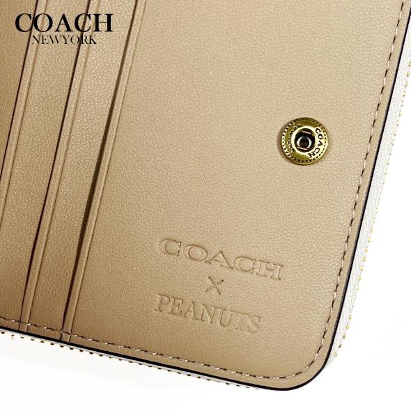 COACH（コーチ） COACH X PEANUTS x スヌーピー コラボ 財布 二つ折り