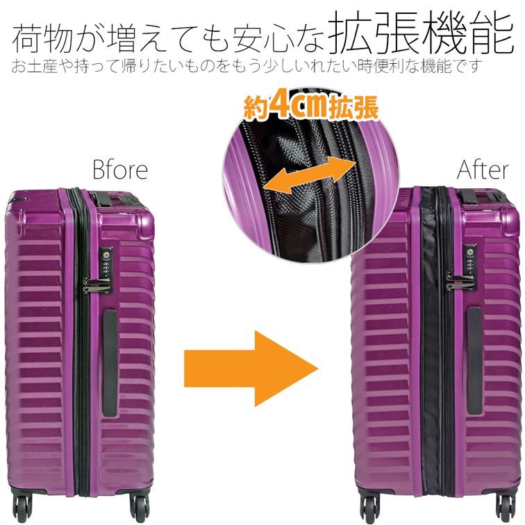 TOMAXライトキャリーケース Lサイズ 大型 大容量 ファスナータイプ