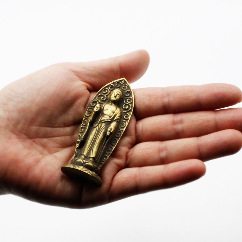 古美金調 八体仏 像 金属製 仏像祈念セット 最高級 白檀香 50個入