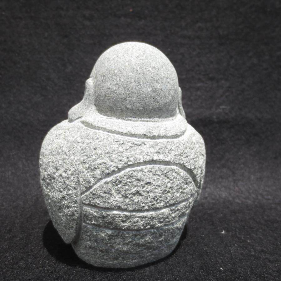 Q976] クリアランス 御影石 石彫 ビリケン像 手彫り 石仏 約6.7kg 置物