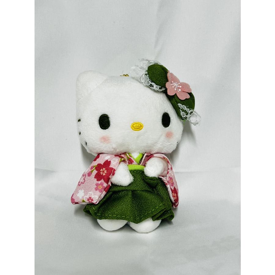 ハローキティ ハローキティ 桜着物抹茶 ぬいぐるみマスコット