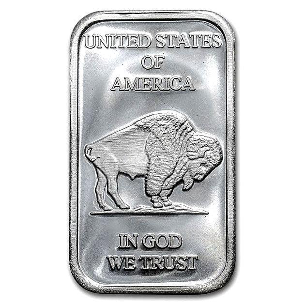 バッファロー・インディアン シルバーバー 1オンス 純銀 インゴット