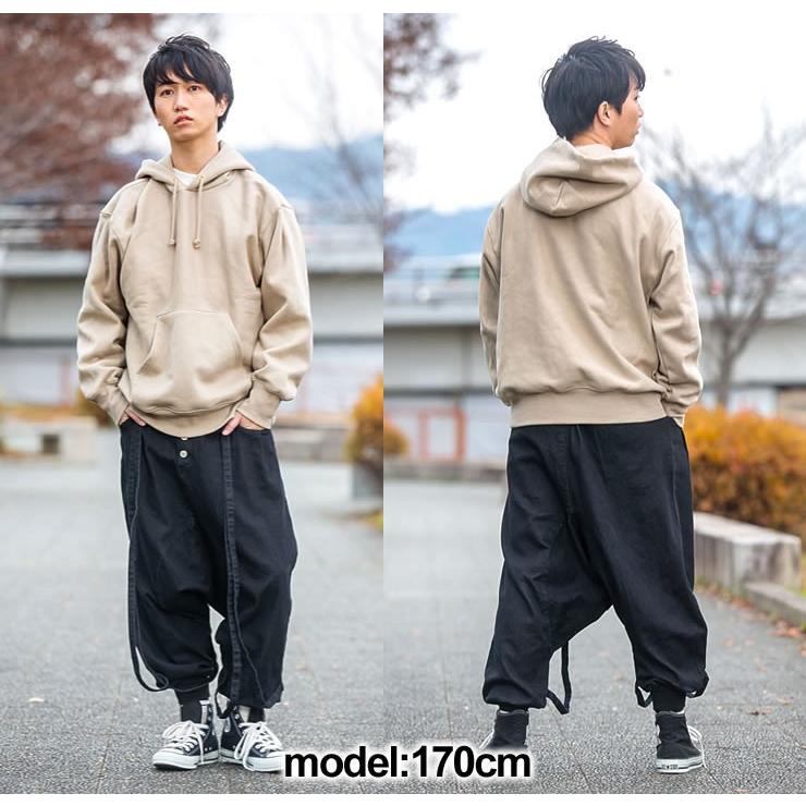 サルエルパンツ メンズ レディース デニム サルエル サスペンダー B111