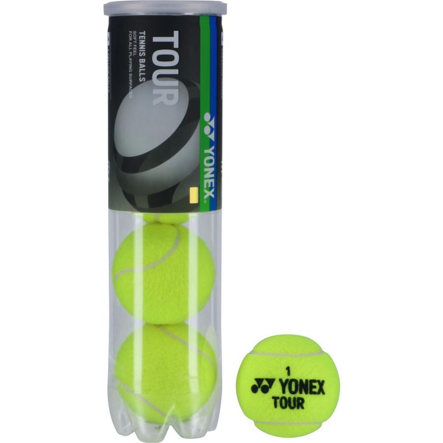 YONEX（ヨネックス） ツアー 4個入ペット缶 PET缶 テニスボール 硬式