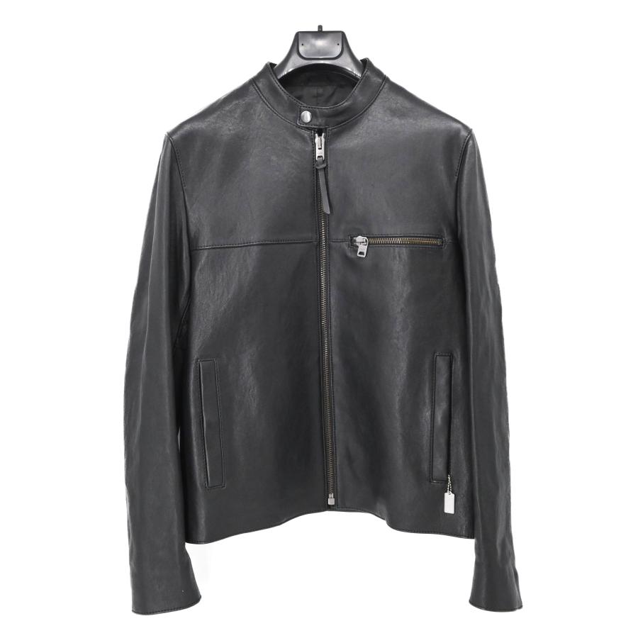 美品】COACH コーチ レザー ジャケット ライダース アウター ブラック