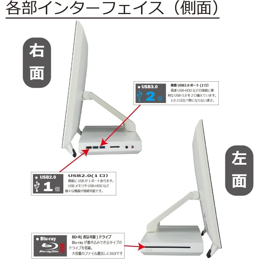 FMV WEBカメラ/中古/WIN11/高速最大SSD512/8GB/21.5型ワイドフルHD一