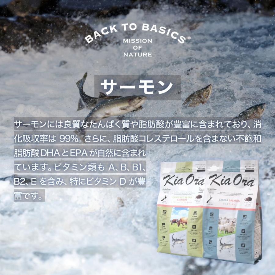 キアオラドッグフード グラスフェッドビーフ＆サーモン 900グラム✕3袋