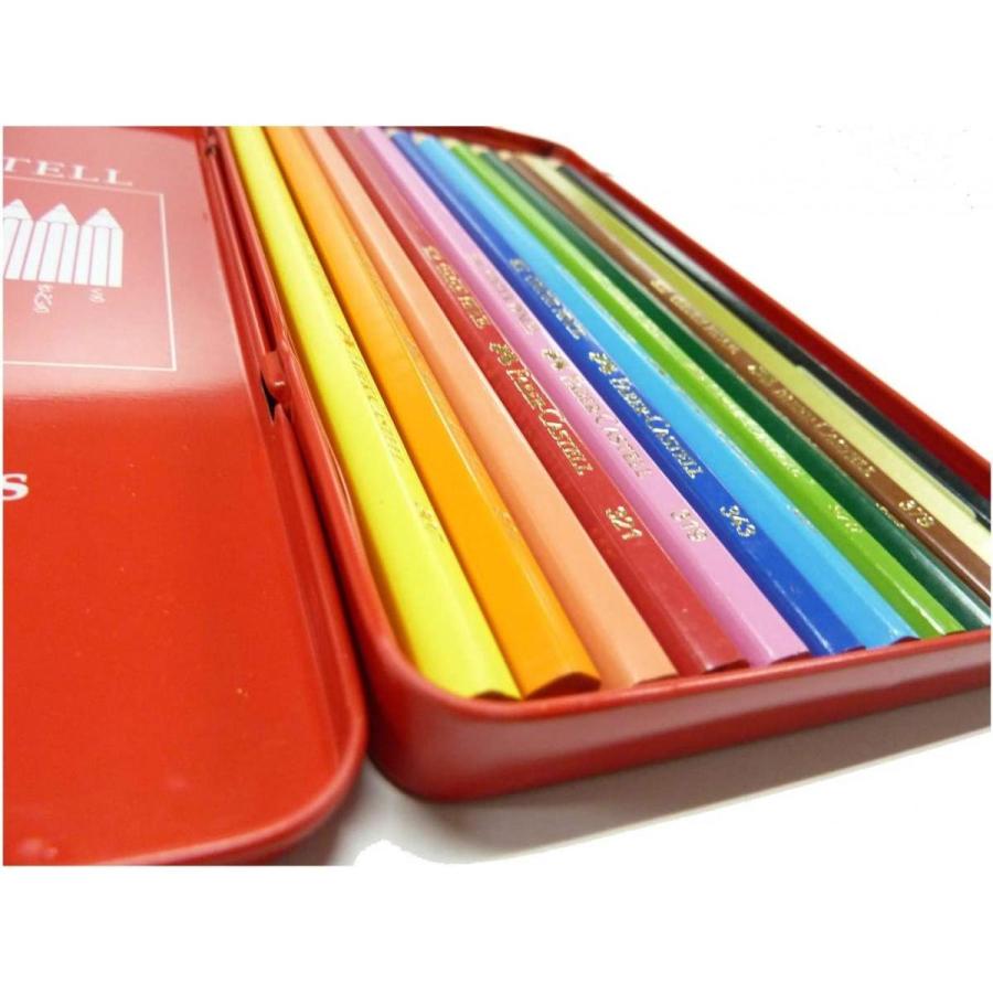 ファーバーカステル シヤチハタ 油性色鉛筆 平缶 12色セット TFC-CP