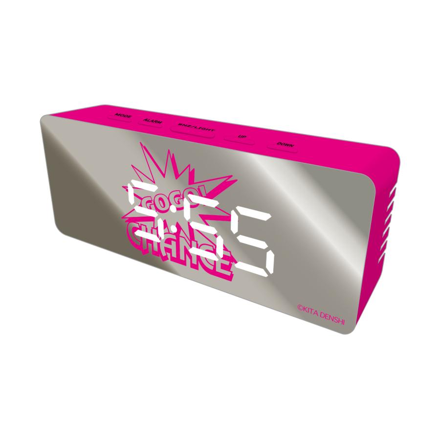 ジャグラー ミラークロック / 置き時計 カレンダー アラーム 調光 温度