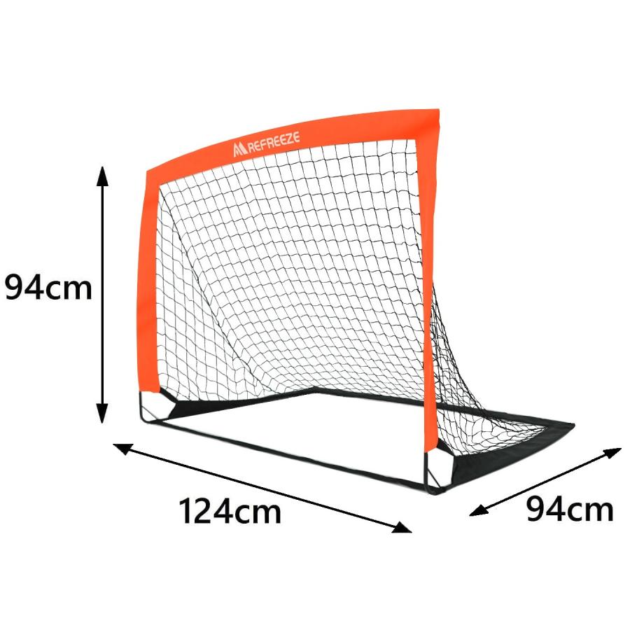 REFREEZE リフリーズ 124×94cm 折りたたみ サッカーゴール オレンジ 2