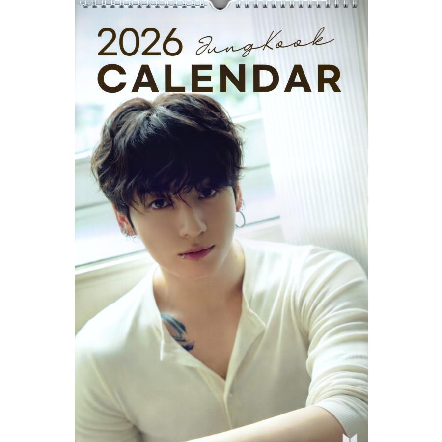 BTS ジョングク グッズ 大判 壁掛け カレンダー 2026年 (令和8年) +