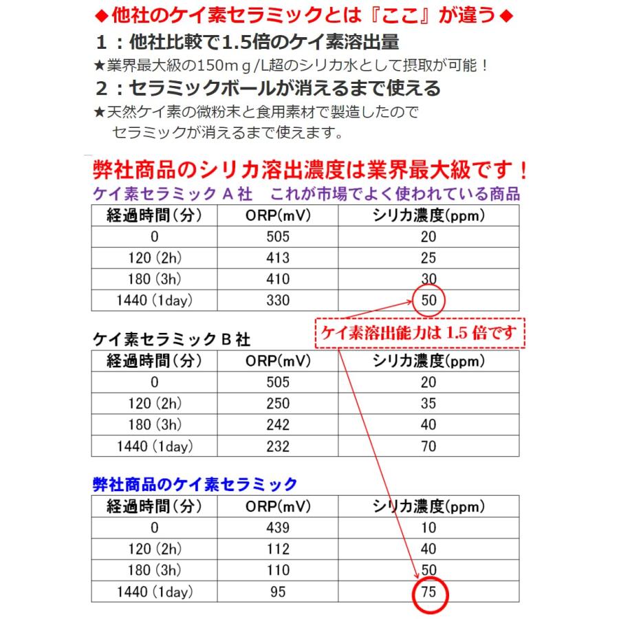 食品素材のケイ素セラミック使用 シリカ ケイ素 スティック 2本割引