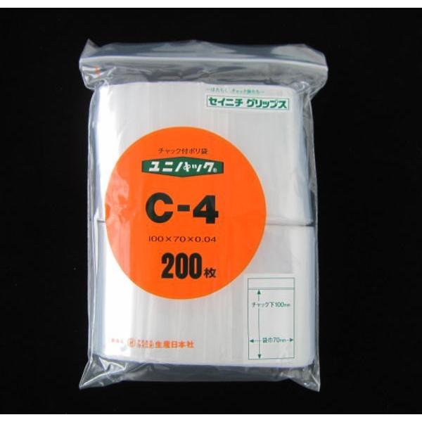 生産日本社 セイニチ チャック袋 ユニパックC-4 1箱（12,000枚入