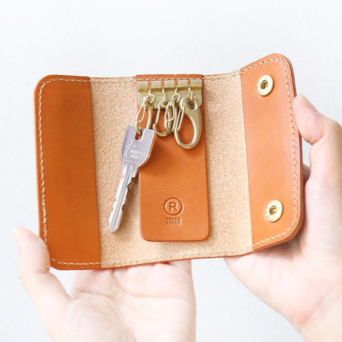 PORCO ROSSO（ポルコロッソ） キーケース 革 本革 名入れ メンズ