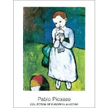 アートポスター-鳩と少女1901年(700×900mm) ピカソ -おしゃれ