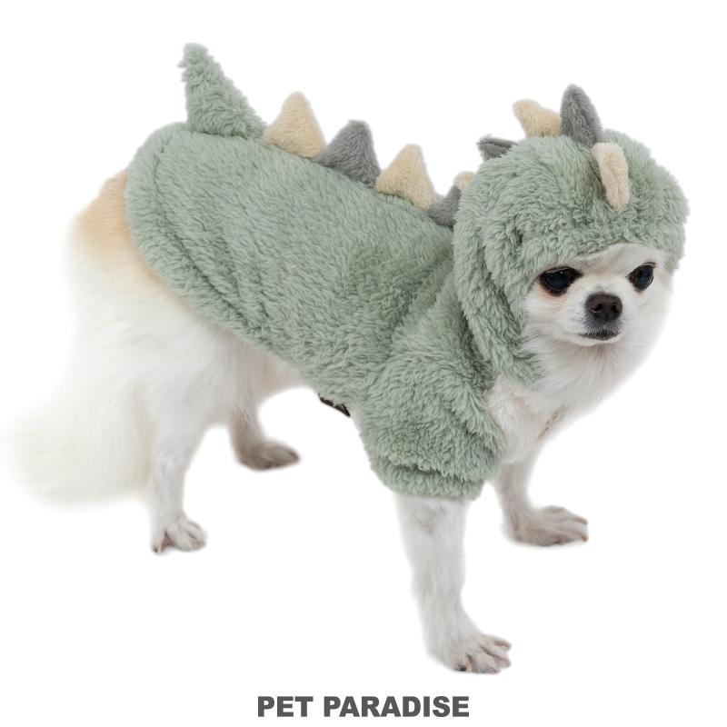 PET PARADISE（ペットパラダイス） 犬 服 秋 パーカー 恐竜 もこもこ