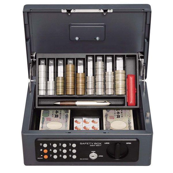 IRIS OHYAMA（アイリスオーヤマ） 金庫 小型 家庭用 テンキー式 手提げ