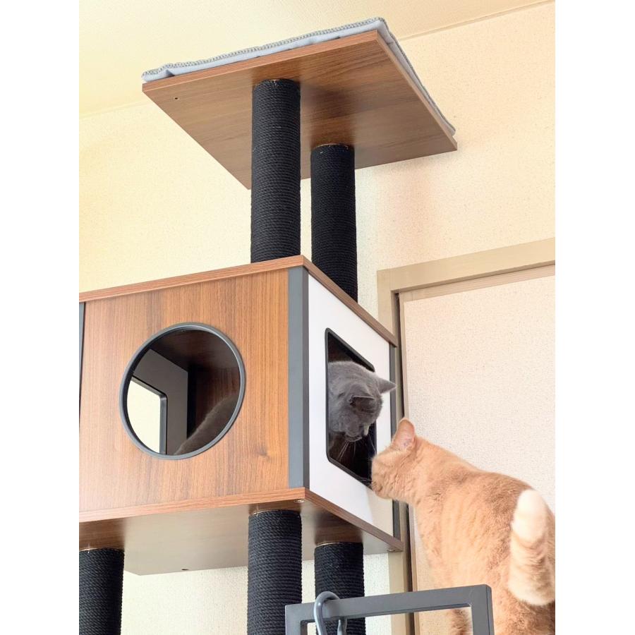キャットタワー ボックス付き グランドジュピター 猫用品 据え置き型