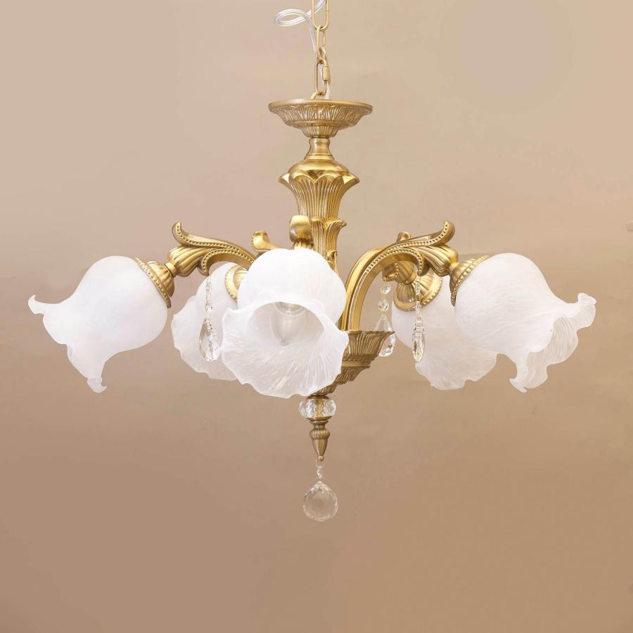 シャンデリア5灯 アンティーク照明 1年保証 PSEマーク付き 天井照明