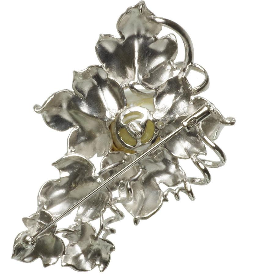 南洋 バロック 真珠 ブローチ 白蝶真珠 パール 約14.5mm シルバー 大粒