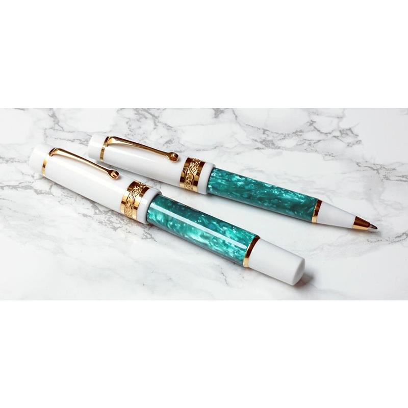 レオナルド 万年筆 フェリーチェ エメラルドグリーン B 14K