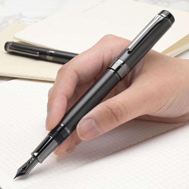 セーラー万年筆 万年筆 シリント マットブラックステンレス CYLINT