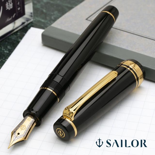 最終値下げ！！Parker 万年筆 黒色 ゴールド装飾18k インク5本セット