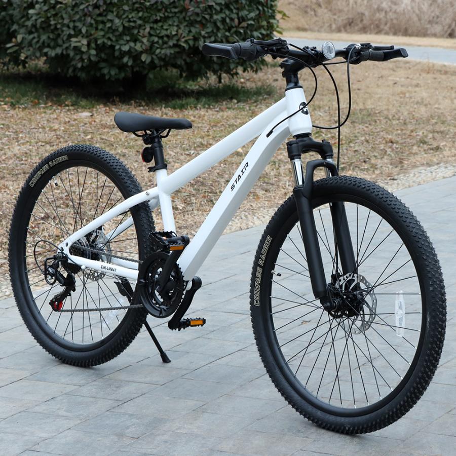 マウンマウンテンバイク クロスバイク アルミ シマノ21段変速 自転車