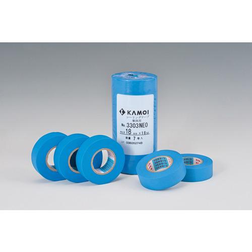 カモ井 マスキングテープ躯体用 3303NEO 18mm 7巻入り（3303NEOJAN18