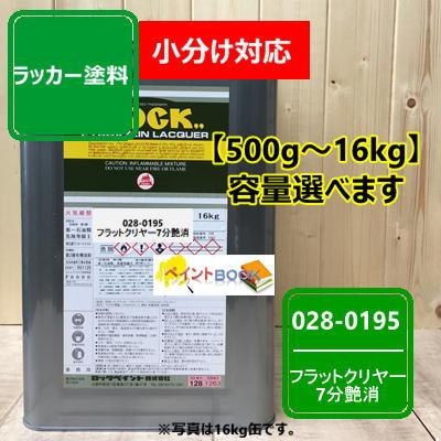 ロックラッカー フラットクリヤー 7分艶消 【500g〜選べます】028-0195