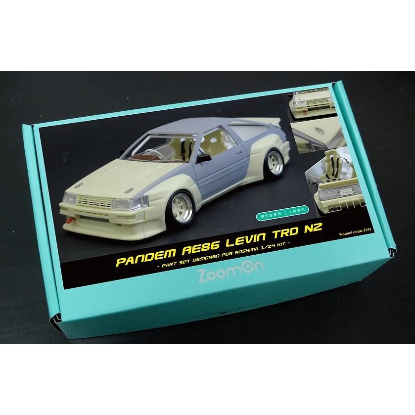 ZoomOn Z143 1/24 Pandem AE86 レビン TRD N2 パーツセット(アオシマ用